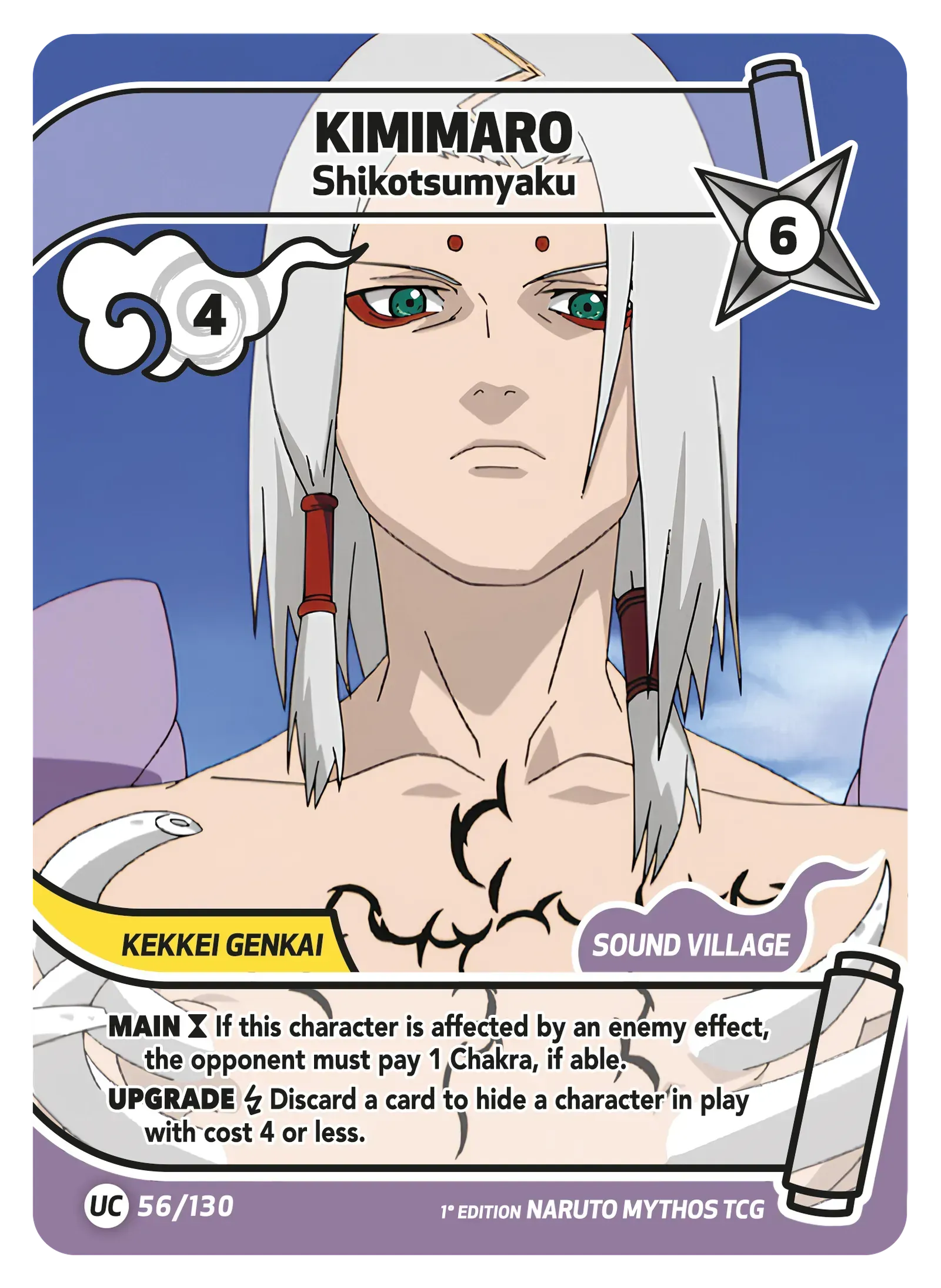 Kimimaro — La Danse du Mélèze – KS-056 – Naruto Mythos TCG Konoha Shidō Chapitre 1 FR