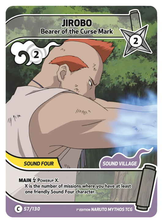 Jirôbô — Porteur de la Marque Maudite – KS-057 – Naruto Mythos TCG Konoha Shidō Chapitre 1 FR