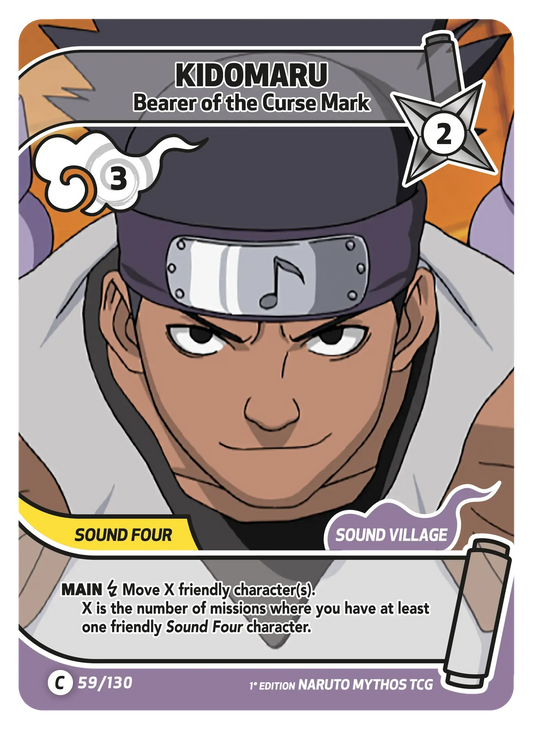 Kidômaru — Porteur de la Marque Maudite – KS-059 – Naruto Mythos TCG Konoha Shidō Chapitre 1 FR