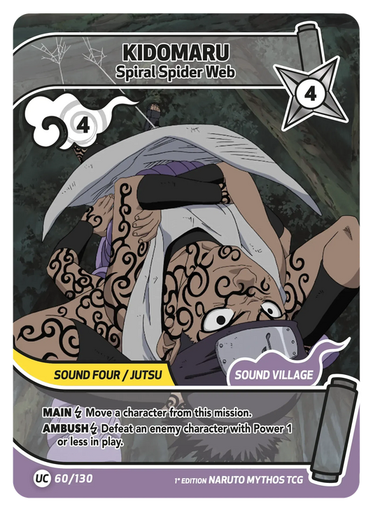 Kidômaru — Déploiement de la Toile – KS-060 – Naruto Mythos TCG Konoha Shidō Chapitre 1 FR