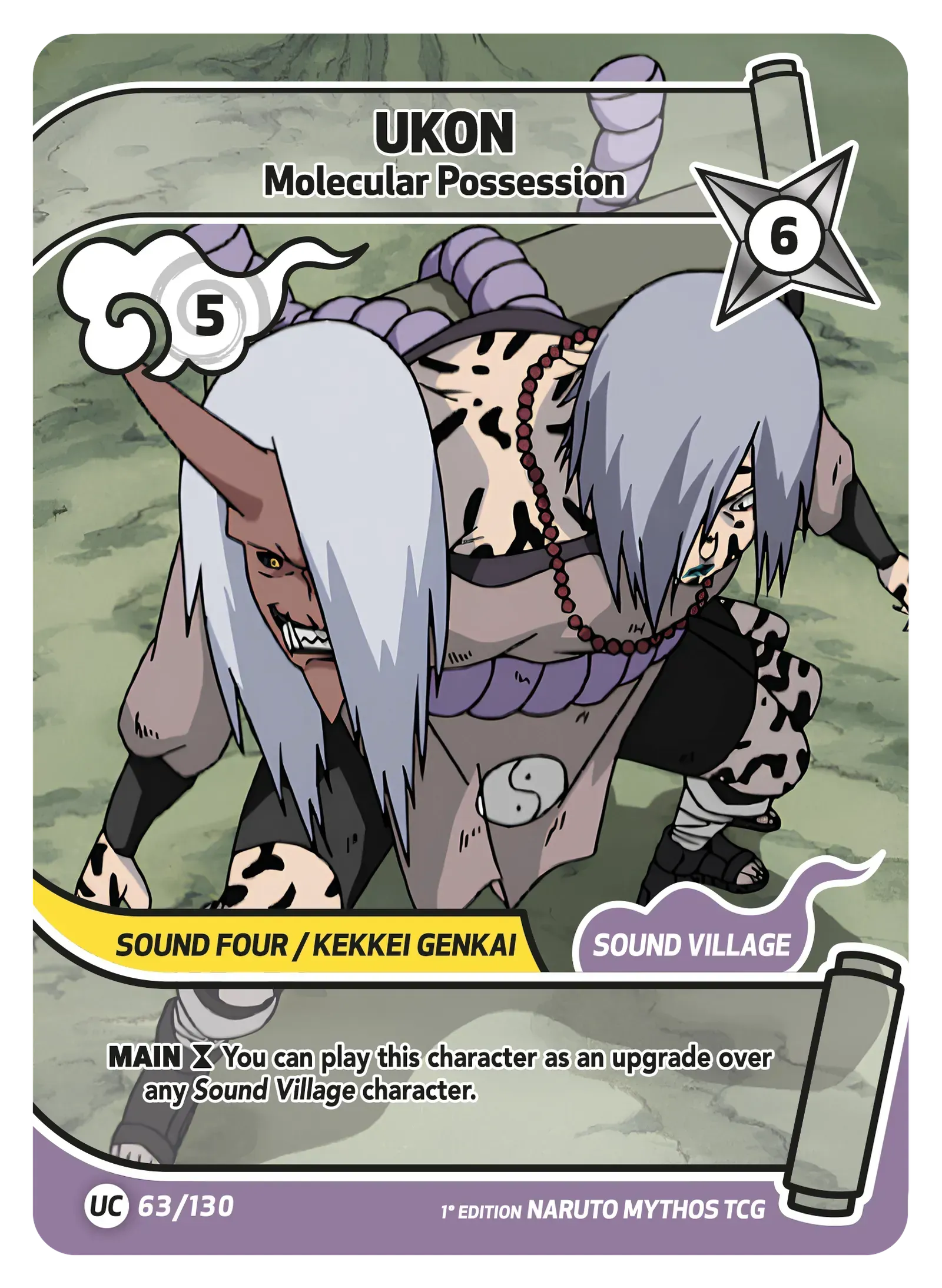 Ukon — Possession Moléculaire – KS-063 – Naruto Mythos TCG Konoha Shidō Chapitre 1 FR