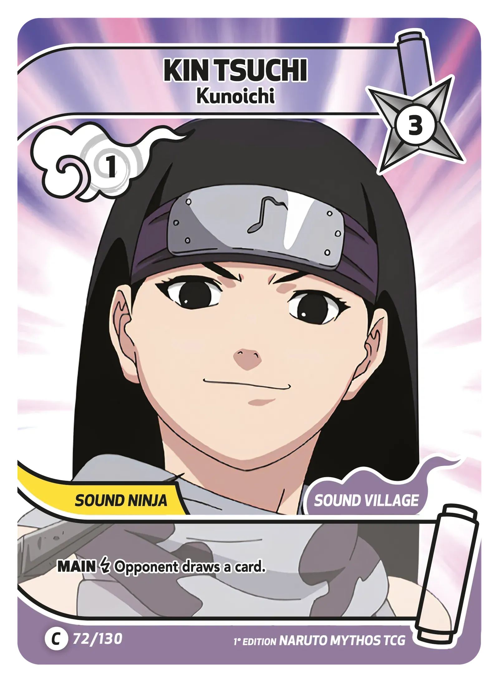 Kin Tsuchi — Kunoichi – KS-072 – Naruto Mythos TCG Konoha Shidō Chapitre 1 FR