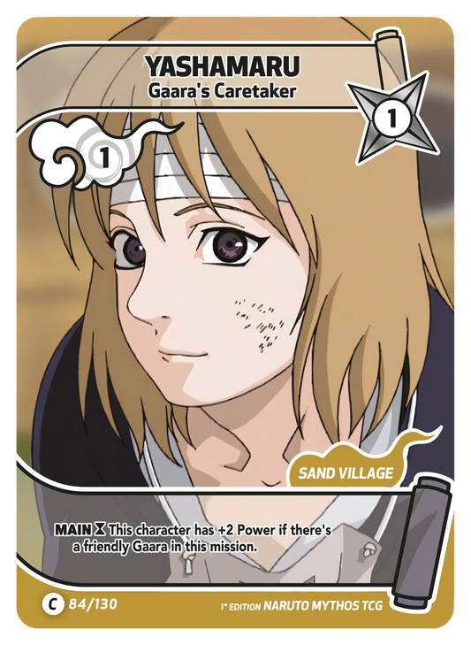 Yashamaru — Tuteur de Gaara – KS-084 – Naruto Mythos TCG Konoha Shidō Chapitre 1 FR