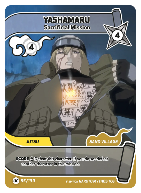 Yashamaru — Mission sacrificielle – KS-085 – Naruto Mythos TCG Konoha Shidō Chapitre 1 FR