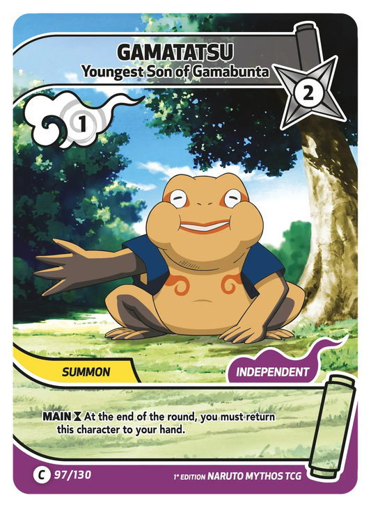 Gamatatsu — Fils cadet de Gamabunta – KS-097 – Naruto Mythos TCG Konoha Shidō Chapitre 1 FR