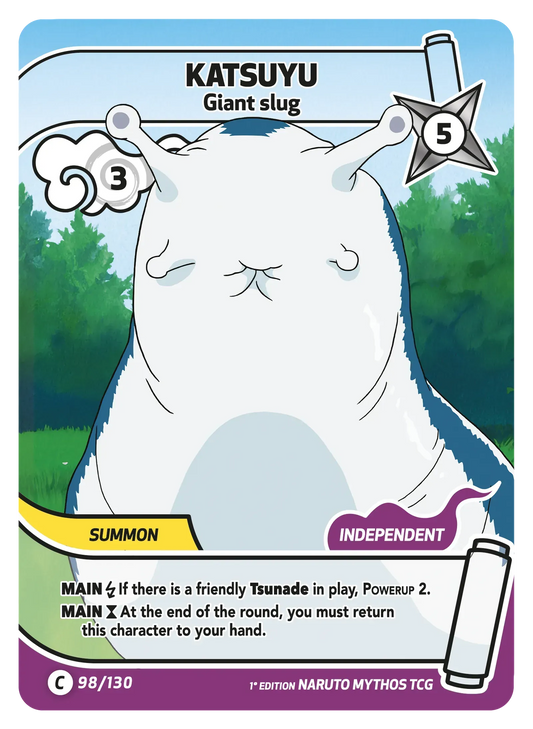 Katsuyu — Limace Géante – KS-098 – Naruto Mythos TCG Konoha Shidō Chapitre 1 FR