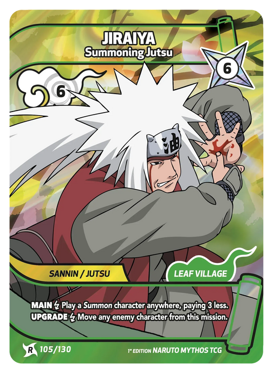 Jiraya — Technique d’Invocation – KS-105 – Naruto Mythos TCG Konoha Shidō Chapitre 1 FR