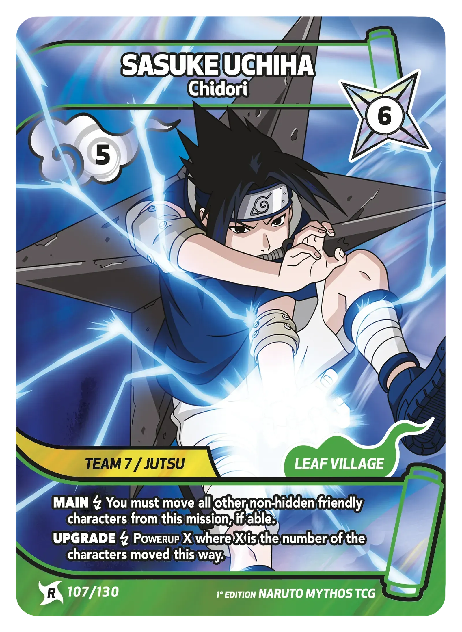 Sasuke Uchiwa — Les Mille Oiseaux – KS-107 – Naruto Mythos TCG Konoha Shidō Chapitre 1 FR