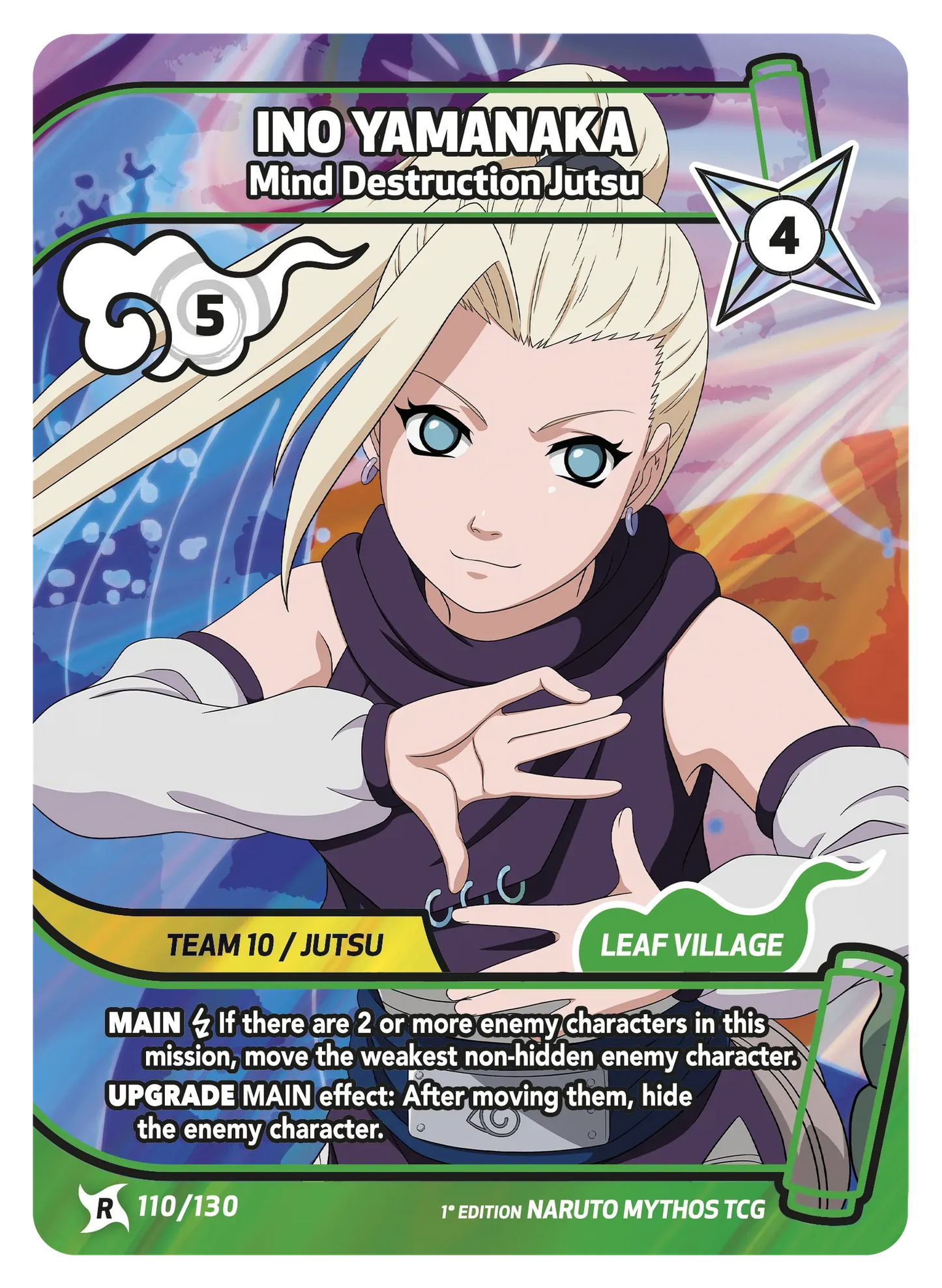 Ino Yamanaka — La Grande Confusion – KS-110 – Naruto Mythos TCG Konoha Shidō Chapitre 1 FR