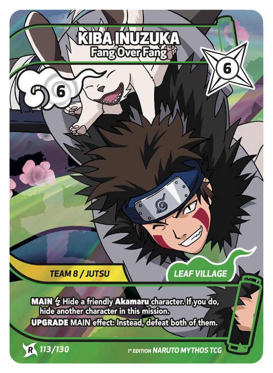 Kiba Inuzuka — La Morsure de l’Homme-Bête – KS-113 – Naruto Mythos TCG Konoha Shidō Chapitre 1 FR