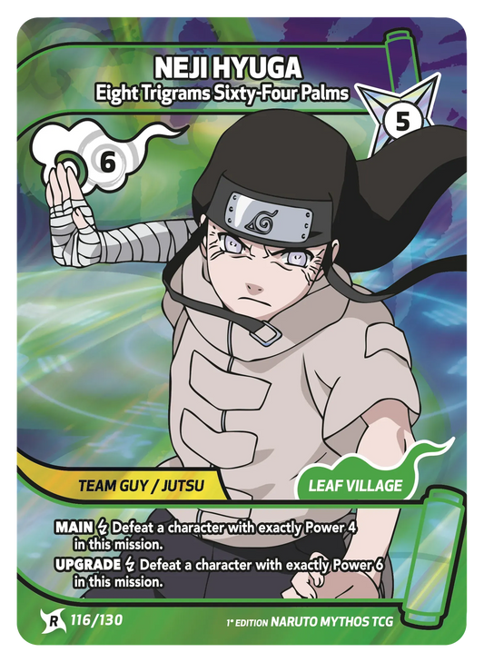 Neji Hyûga — Les 64 Poings du Hakke – KS-116 – Naruto Mythos TCG Konoha Shidō Chapitre 1 FR