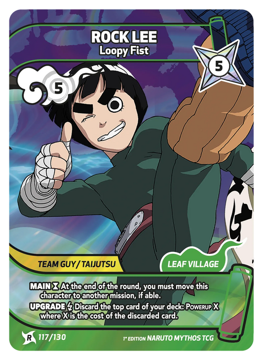 Rock Lee — Suiken, la Technique de l’Homme Ivre – KS-117 – Naruto Mythos TCG Konoha Shidō Chapitre 1 FR