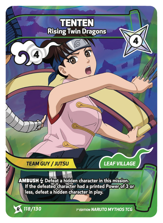 Tenten — Les Dragons Jumeaux – KS-118 – Naruto Mythos TCG Konoha Shidō Chapitre 1 FR