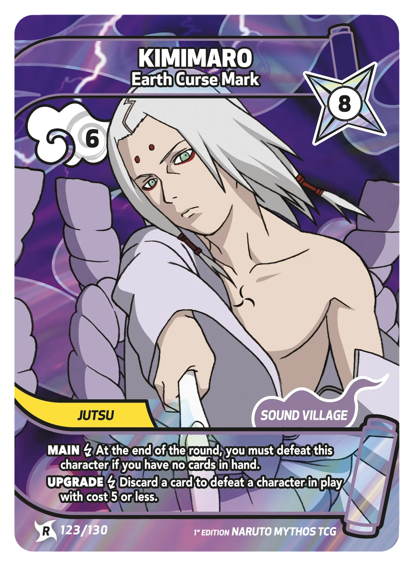 Kimimaro — Marque maudite de la Terre – KS-123 – Naruto Mythos TCG Konoha Shidō Chapitre 1 FR
