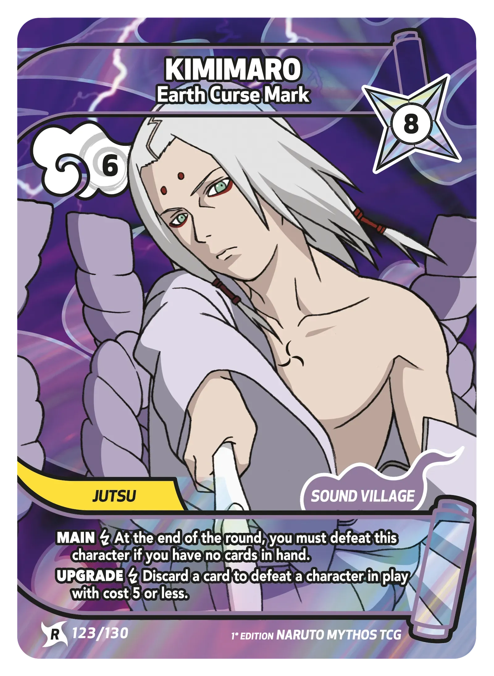 Kimimaro — Marque maudite de la Terre – KS-123 – Naruto Mythos TCG Konoha Shidō Chapitre 1 FR