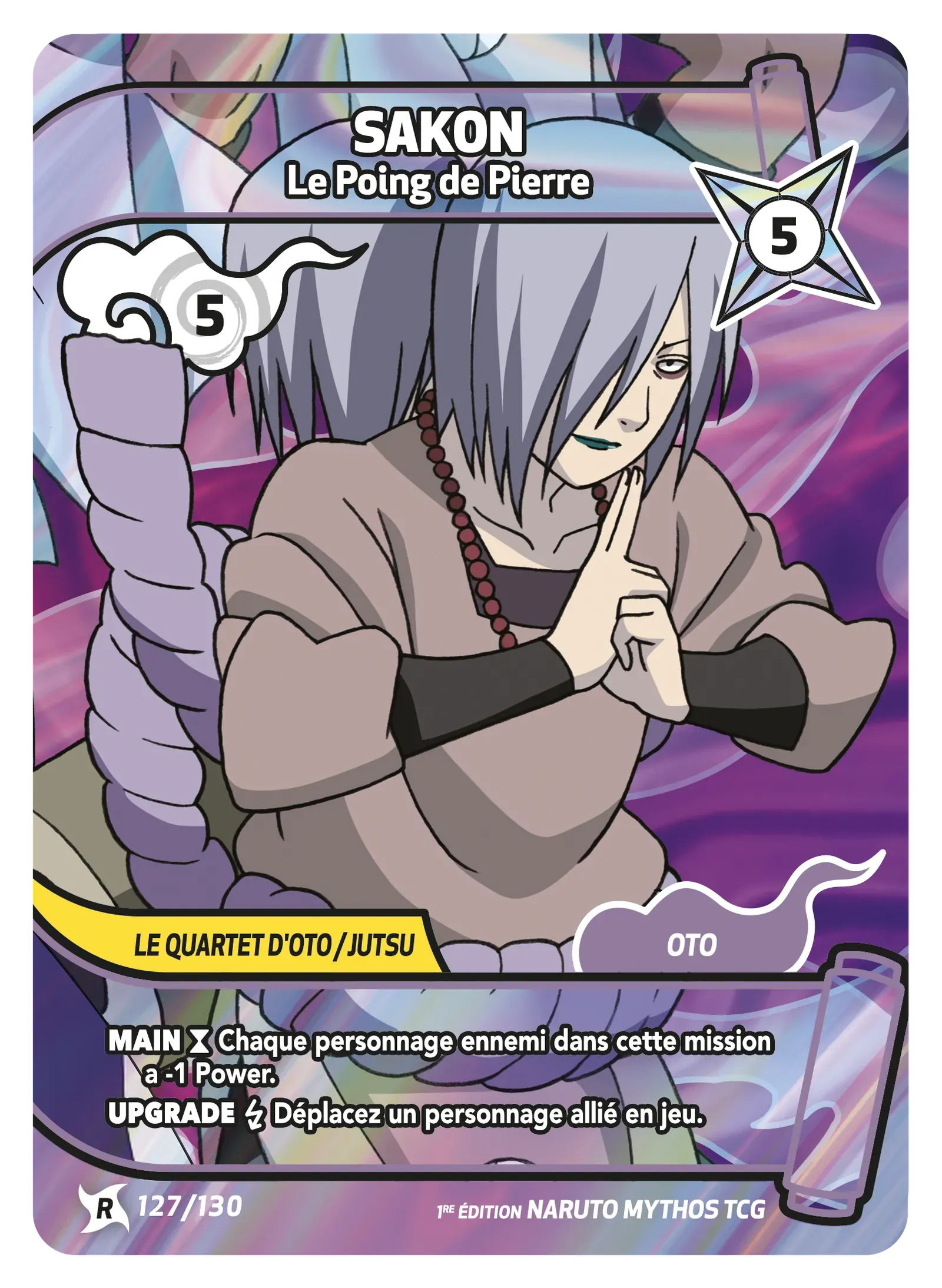 Sakon — Le Poing de Pierre – KS-127 – Naruto Mythos TCG Konoha Shidō Chapitre 1 FR