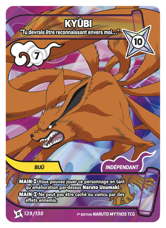 Kyûbi — Tu devrais être reconnaissant envers moi… – KS-129 – Naruto Mythos TCG Konoha Shidō Chapitre 1 FR