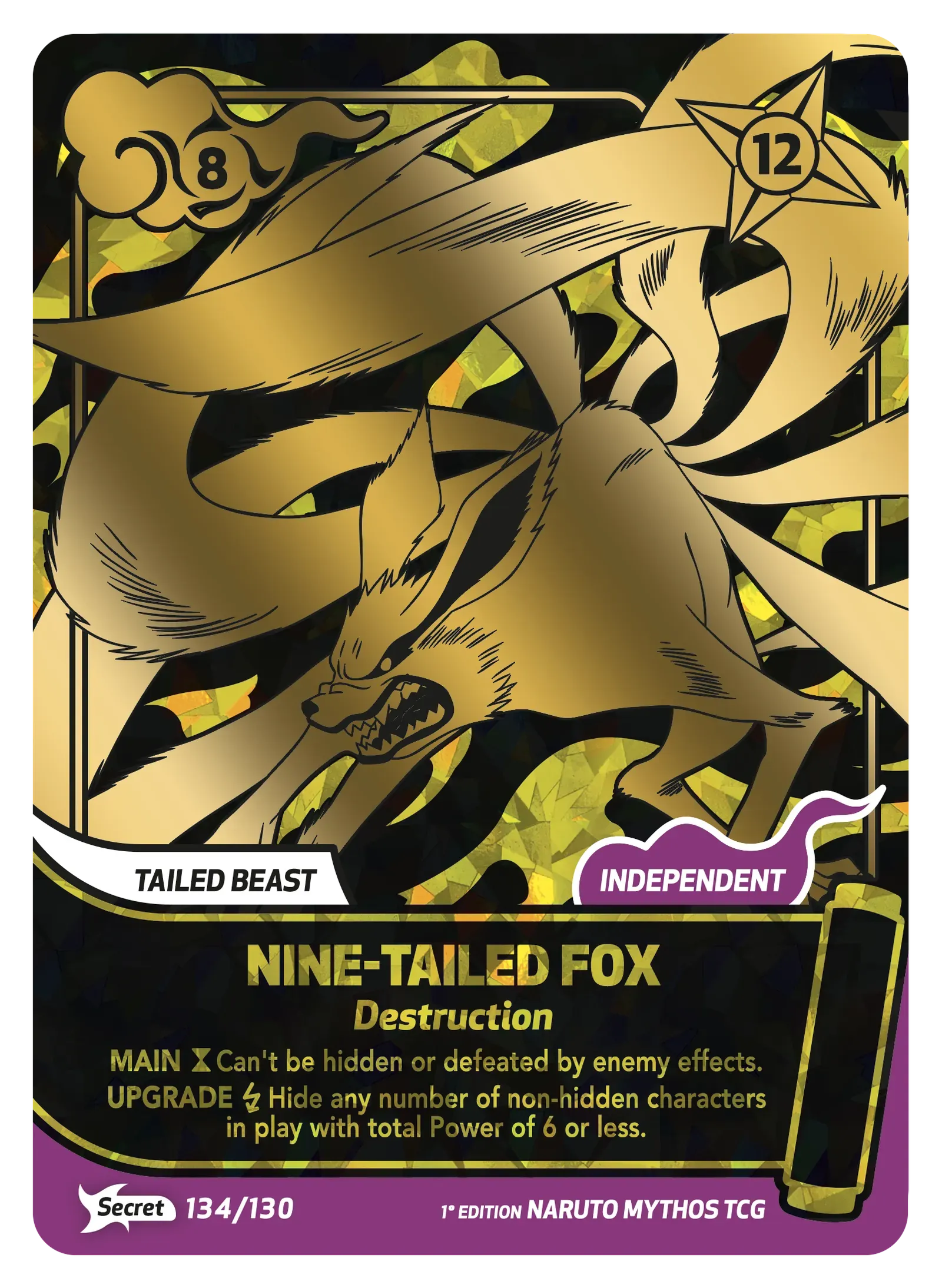 Kyûbi — Destruction – KS-134 – Naruto Mythos TCG Konoha Shidō Chapitre 1 FR