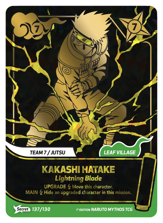 Kakashi Hatake — L’Éclair Pourfendeur – KS-137 – Naruto Mythos TCG Konoha Shidō Chapitre 1 FR
