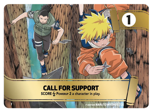 Appel de Soutien – KS-M01 – Naruto Mythos TCG Konoha Shidō Chapitre 1 FR