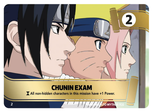 Examen Chûnin – KS-M02 – Naruto Mythos TCG Konoha Shidō Chapitre 1 FR