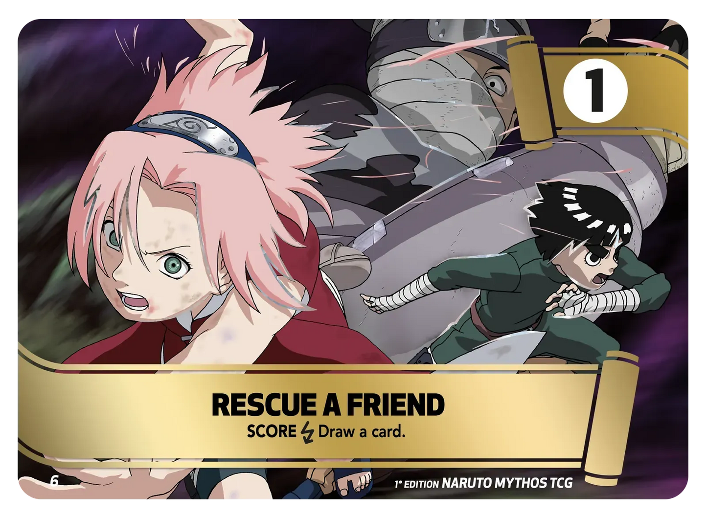 Naruto Mythos TCG – Rescue a Friend – KS-M06 – Commune – Konoha Shidō Série 1