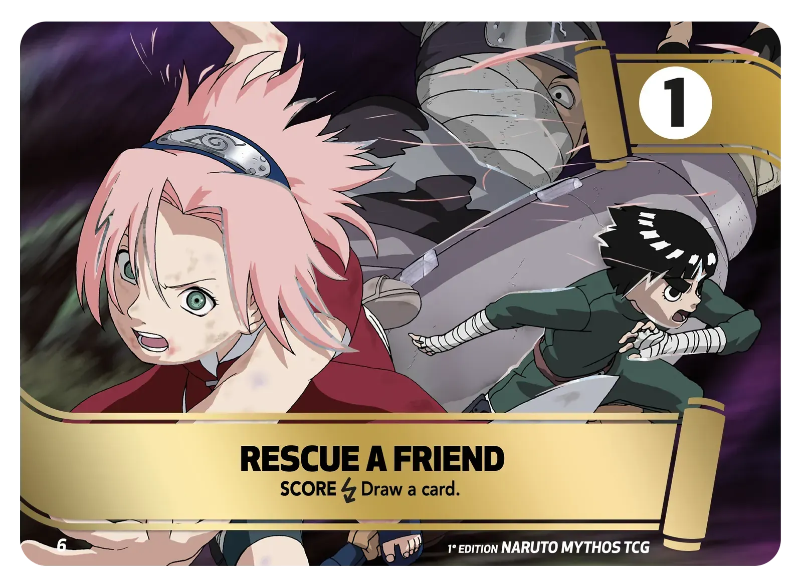 Naruto Mythos TCG – Rescue a Friend – KS-M06 – Commune – Konoha Shidō Série 1
