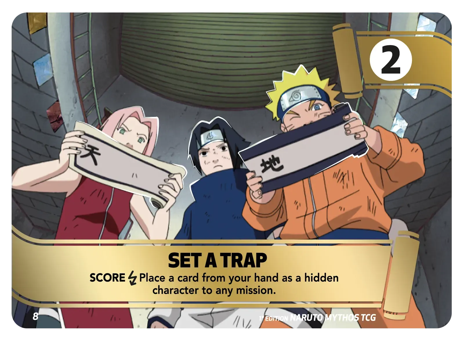 Naruto Mythos TCG – Set a Trap – KS-M08 – Commune – Konoha Shidō Série 1