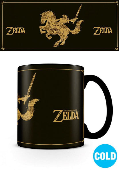 🗡️ Legend of Zelda Mug Effet Thermique Map 🗡️