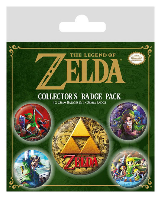 The Legend of Zelda Pack 5 Badges Classics