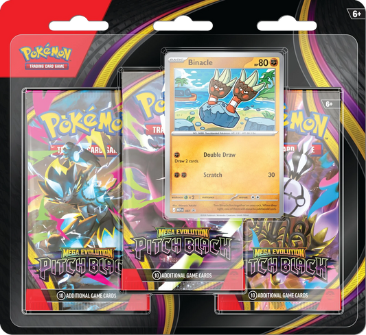 Tri Pack Pokémon ME05 Nuit Noire avec 3 boosters et carte promo Opermine