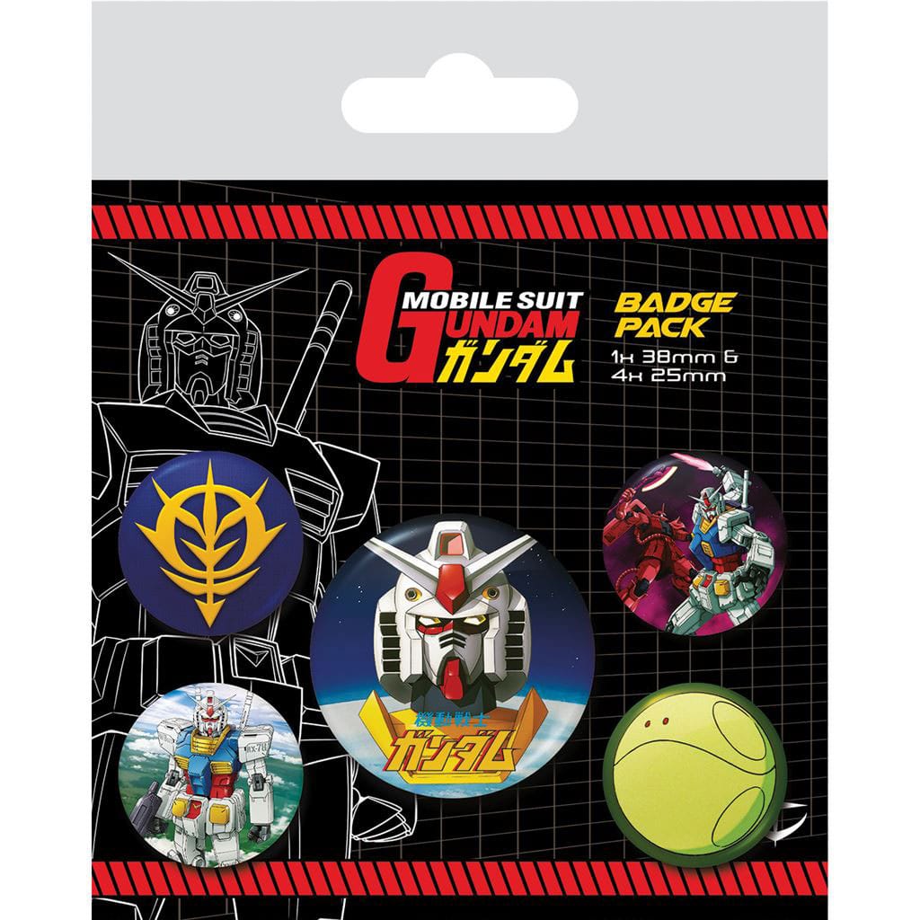 🚀 Mobile Suit Gundam Pack 5 Badges Intergalactic 🚀