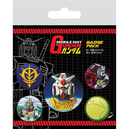 🚀 Mobile Suit Gundam Pack 5 Badges Intergalactic 🚀