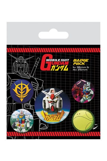 🚀 Mobile Suit Gundam Pack 5 Badges Intergalactic 🚀