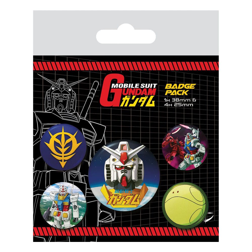 🚀 Mobile Suit Gundam Pack 5 Badges Intergalactic 🚀