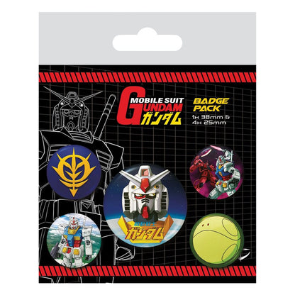 🚀 Mobile Suit Gundam Pack 5 Badges Intergalactic 🚀