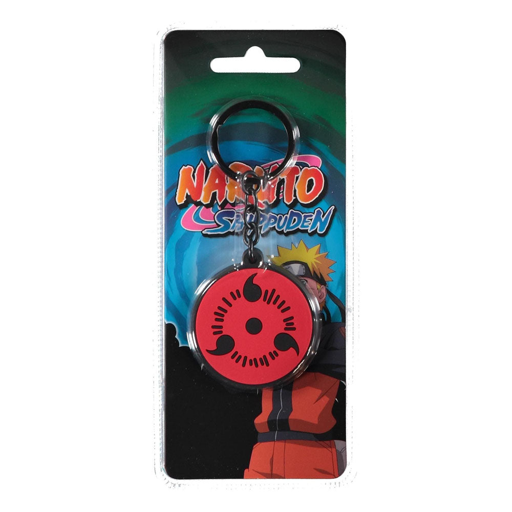 🔑 Nom du Produit : Naruto Shippuden Porte-Clés Caoutchouc Sharingan 🔑