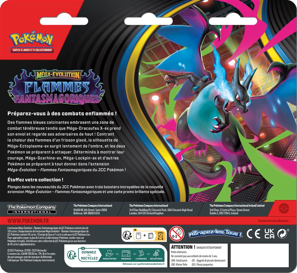 Pokémon - Tri Pack ME02 : Dimoret – Flammes Fantasmagoriques