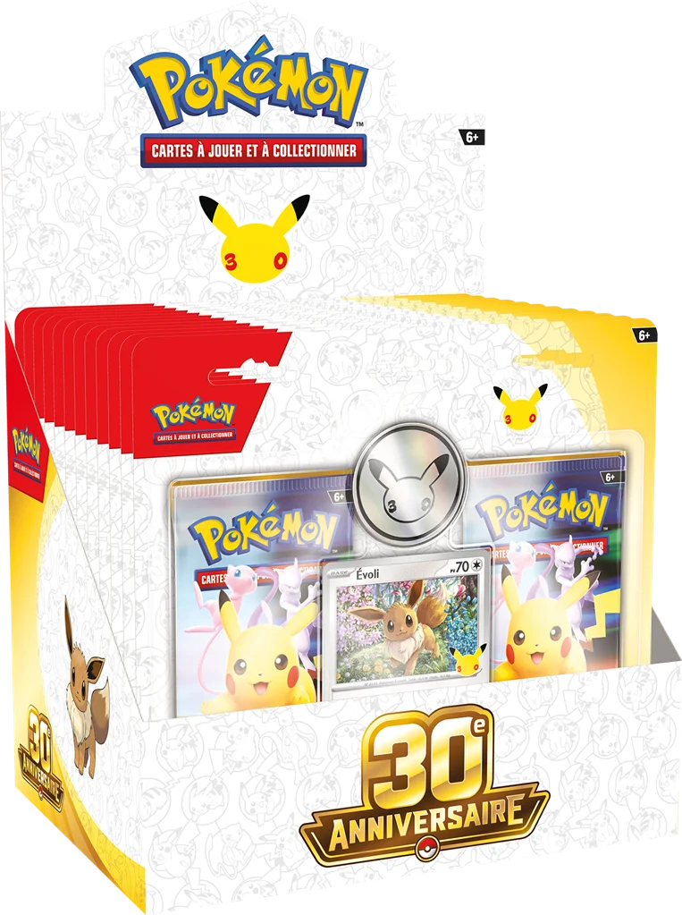 Pack 2 Boosters Pokémon 30ᵉ Anniversaire – Évoli – FR