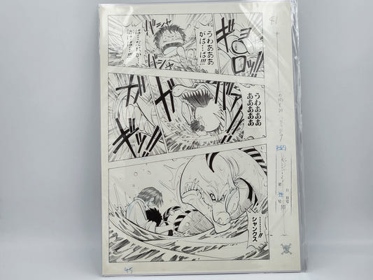 Page Originale D'Impression Manga One Piece Tome 1 N 45 Shūeisha Edition Limitée – image produit 1