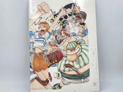 Original Print Page Manga One Piece Volume 1 N 6&amp;7 Bundle Color Suheisha Limited Edition 