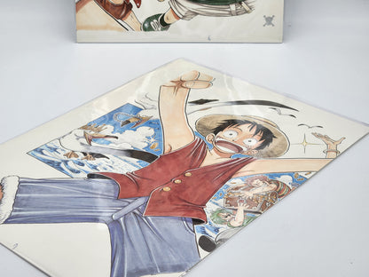 Original Print Page Manga One Piece Volume 1 N 6&amp;7 Bundle Color Suheisha Limited Edition 