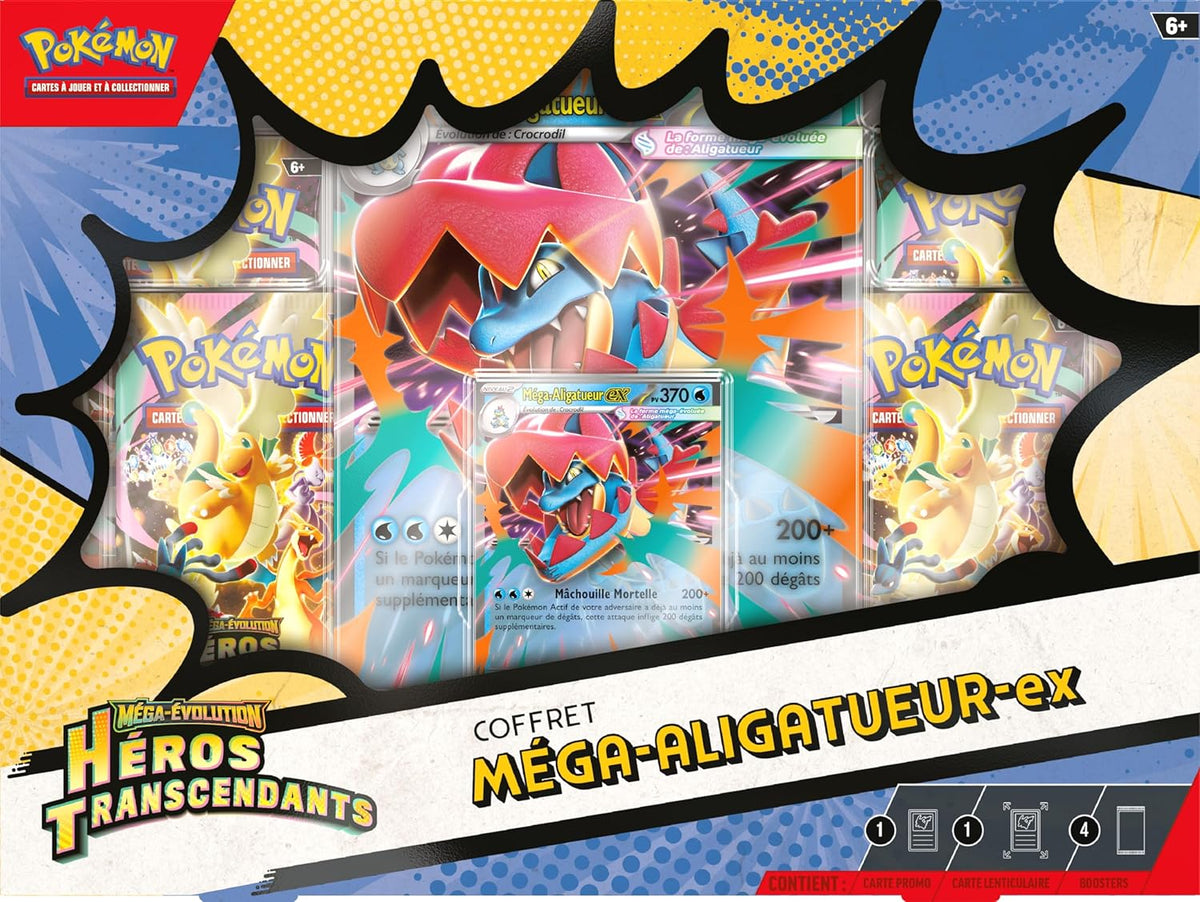 Pokémon - Coffret ME02.5 Héros Transcendants : Méga Aligatueur ex