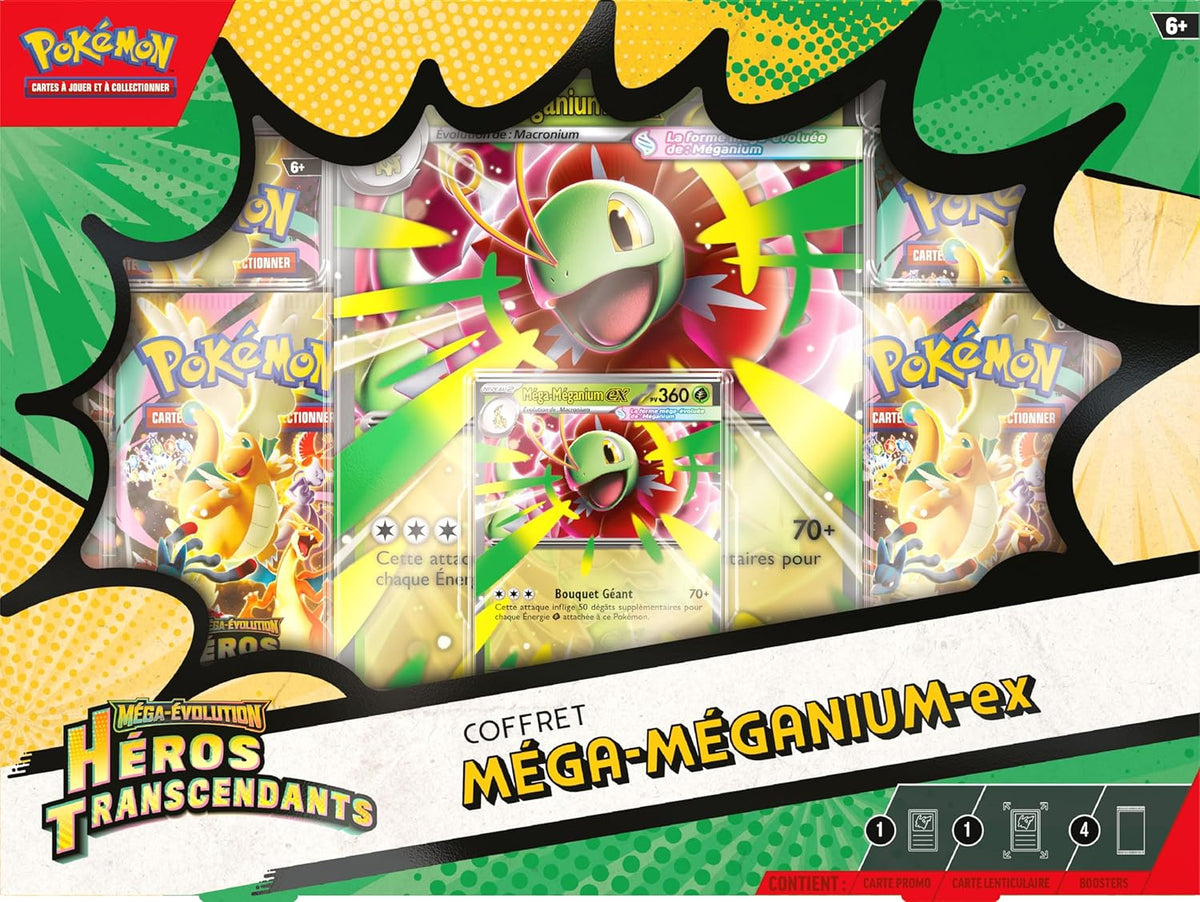 Pokémon - Coffret ME02.5 Héros Transcendants : Méga Méganium ex