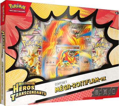 Pokémon - Coffret ME02.5 Héros Transcendants : Méga Roitiflam ex