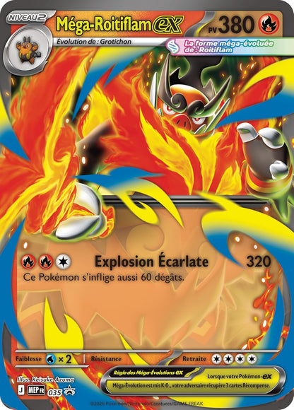 Pokémon - Coffret ME02.5 Héros Transcendants : Méga Roitiflam ex
