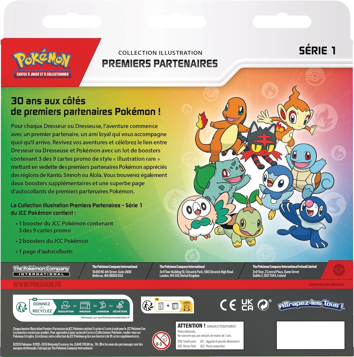 Pokémon - Collection Illustration Premiers Partenaires : Série 1