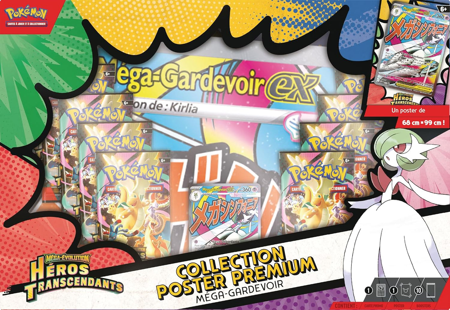 Pokémon - Coffret Collection Poster Premium ME2.5 Héros Transcendants : Méga-Gardevoir ex