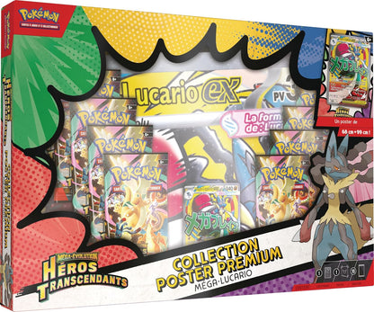 Pokémon : Collection Poster Premium Méga-Évolution – Héros Transcendants – Méga-Lucario