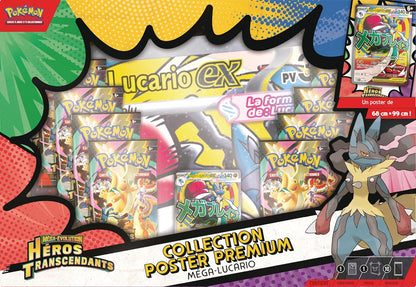 Pokémon : Collection Poster Premium Méga-Évolution – Héros Transcendants – Méga-Lucario